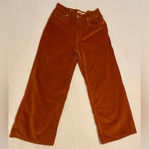 Levi’s Mile High Cropped Wide Leg Corduroys